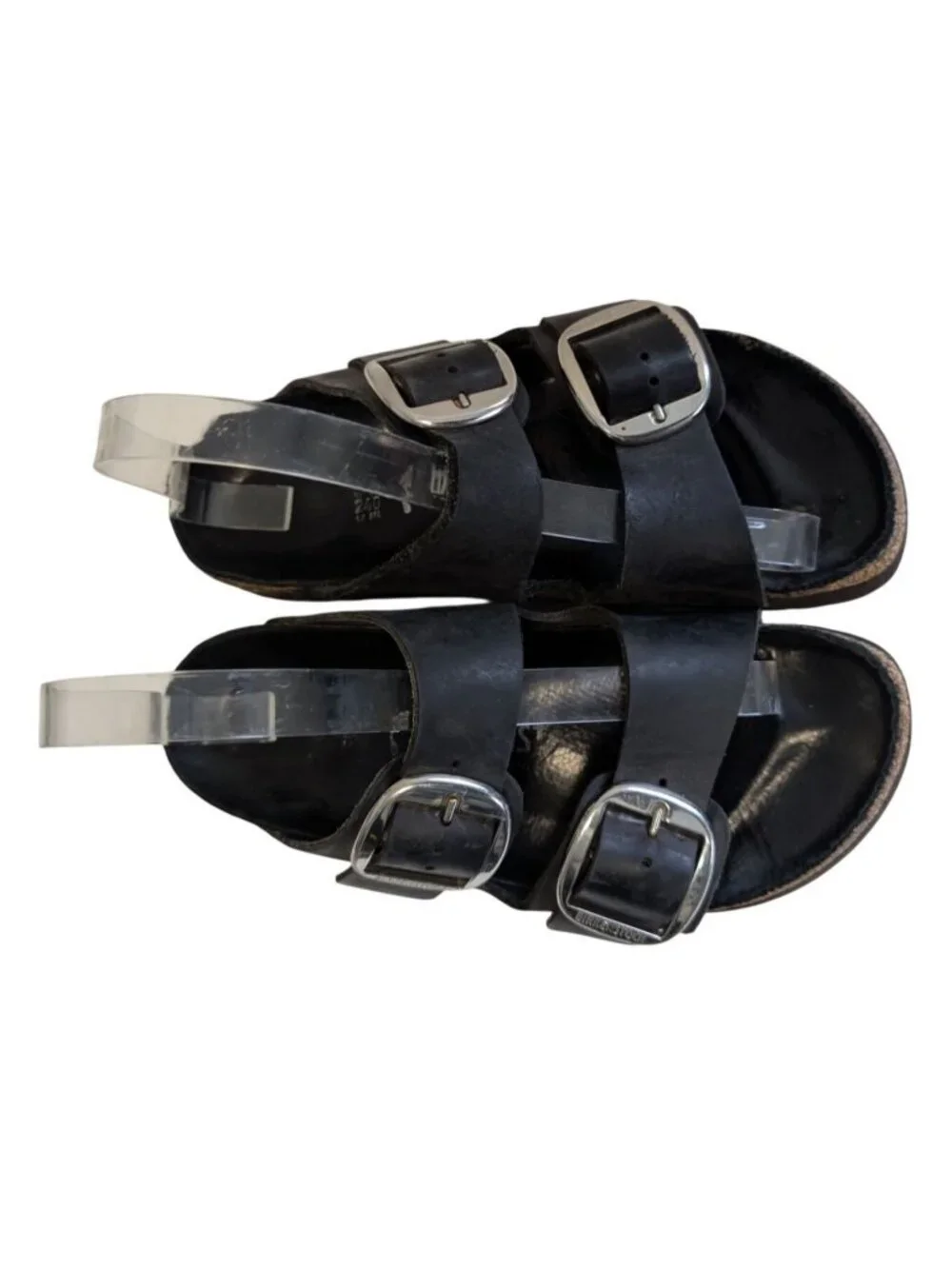 Birkenstock Arizona Big Buckle Exquisite Black Leather Sandals 37 US 6 Narrow